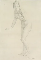 Staande vrouwelijke naakt